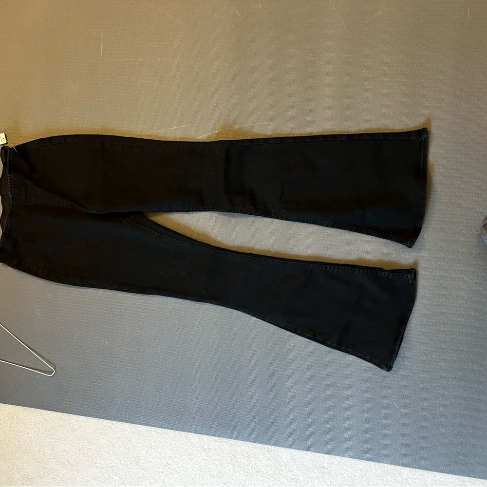 Black flare jeans